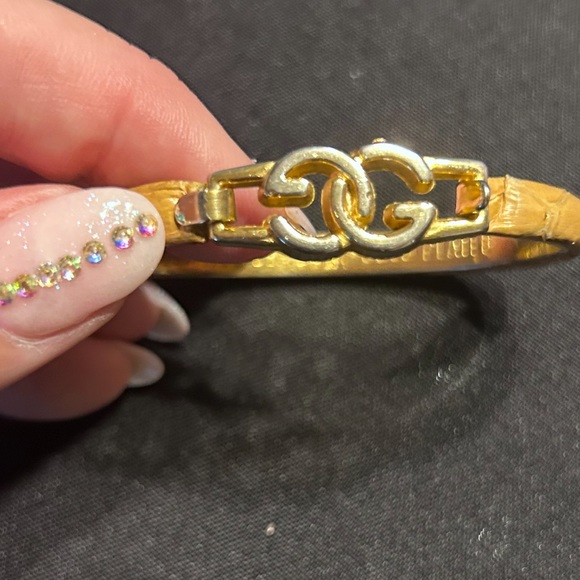 Gucci 14k gold plated Italian Luxury Vintage Bracelet - Picture 6 of 7